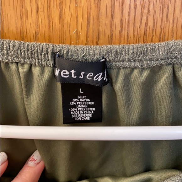 Super cute linen full length strapless dress! - Picture 4 of 4